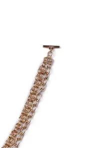 Sabah Twisted Double Layered Chain Necklace image 4