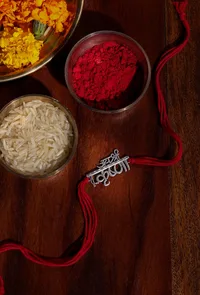 Shree Krishna Blessings Rakhi image 1