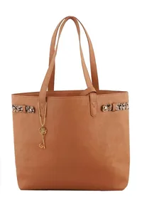 Tan Kalamkari Tote Bag image 2