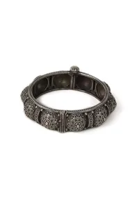 Oxidised silver Gokhru Kada set of 2 image 4