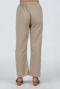 Beige Cotton Pant image 4