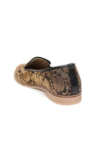 Black Brocade Loafers image 6