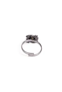 Shapphire Stone German Silver Adjustable Toe Ring image 4