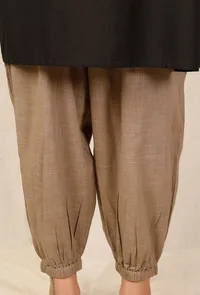 Set Of 2: Bhuri Kajaria Top With Bhuri Dhoti Pants image 5