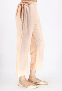 Plan Peach Chanderi Pant image 2