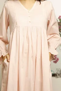 Truly Pink Gathered Dress image 5