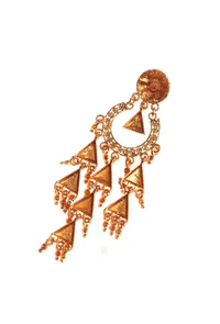 Bridal Rajwadi Kundan Necklace Earrings Set image 6