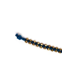 Set Of 2- Farheen Blue Thread And German Silver Anklets image 4