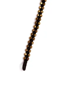 Set Of 2- Farheen Blue Thread And German Silver Anklets image 5