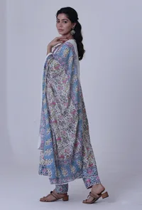 Multicolor Motif Cotton Dupatta image 2