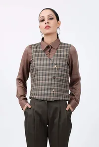 Checkered Waistcoat image 1