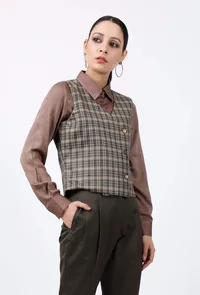 Checkered Waistcoat image 3