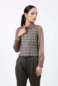 Checkered Waistcoat image 4