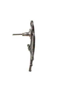 Parrot Textured Silver Stud Earrings image 4