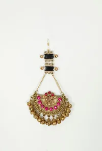 Pink Stone Afghan Earrings image 2