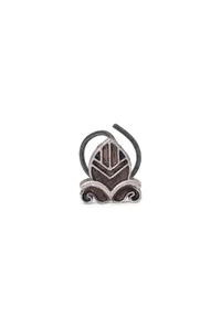 Black Enamel Intricate Motif Nosepin image 2