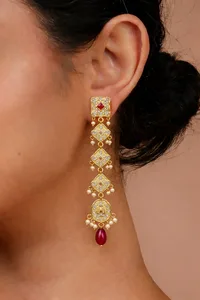 Rajwada Ruby Jhumar Choker image 2