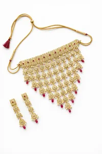 Rajwada Ruby Jhumar Choker image 3