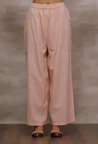 Gulnaar Pink Woollen Palazzo image 1