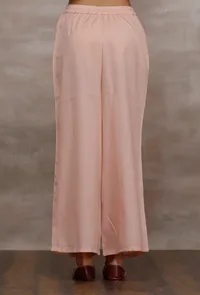 Gulnaar Pink Woollen Palazzo image 3