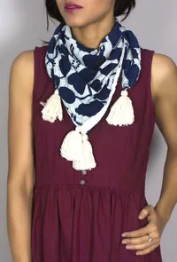 Indigo square scarf image 1
