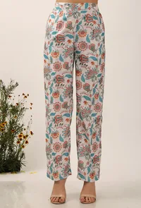 Set Of 2: Lilybeth Floral Chintz Aline Kurta Dress With Narrow Fit Pants image 3