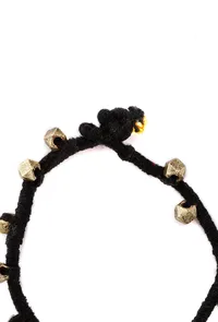 Noir German Silver Embellishments Threaded Bracelet image 3