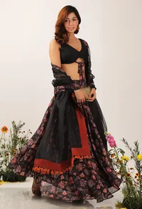 Zoon Organza Tasseled Dupatta image 2