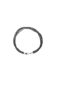 silver plated brass Layered Gothy Foot Chain image 2