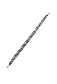 silver plated brass Layered Gothy Foot Chain image 3