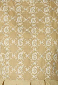 Faun Chikankari Cotton Mid-Length Dress image 5