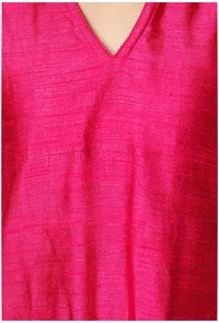 Pink Raw Silk Kurta image 4
