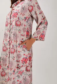 Set Of 2: Nadia Floral Chintz Shirt Tunic With Narrow Fit Pants image 6