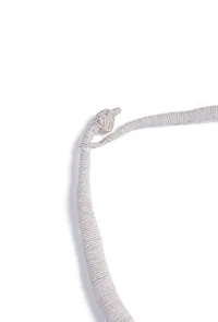 Ivory White Layered Thread Necklace image 4