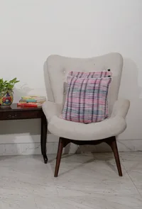 Set of 2: Rainbow Colored Handcrafted Jacquard Cushion Covers image 1