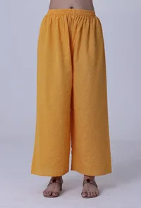 Yellow Cotton Palazzo image 1