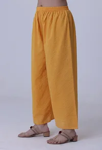 Yellow Cotton Palazzo image 2