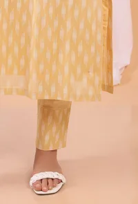 Lemon Tart Yellow Woven Cotton Pants image 4