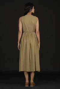 Cream Beige Angrakha Dress image 4