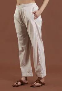 Solid Cotton Straight Pant image 2