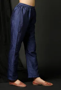 Raw Silk Pallazo Pants image 2