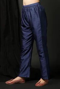 Raw Silk Pallazo Pants image 3