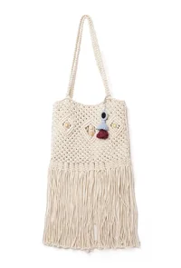 Mintcream Macrame Classic Tote Bag image 2