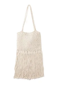 Mintcream Macrame Classic Tote Bag image 3
