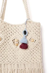 Mintcream Macrame Classic Tote Bag image 4