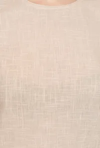 Set of 2 : Beige Cotton Slub Top and Pants image 5