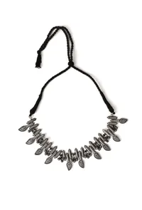 Mystic Elegance Oxidized Silver Necklace & Earring Set image 2