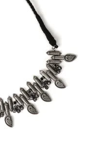 Mystic Elegance Oxidized Silver Necklace & Earring Set image 3