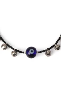 Black Matri Evil Eye Ghunghru Charm Pair of Anklet image 3
