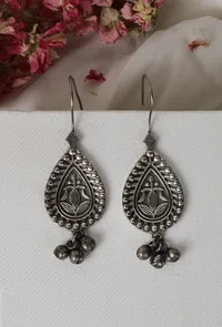 Antique Ghungroo Hook Danglers image 1